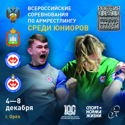 Всероссийские соревнования среди юниоров, 4-8 декабря, Орёл